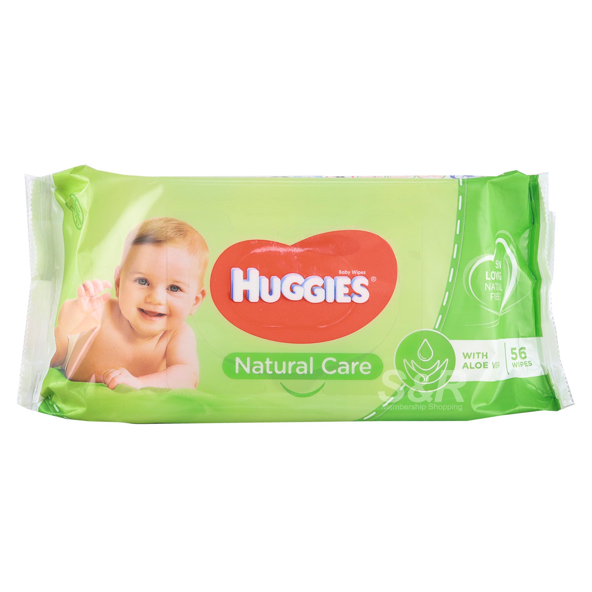 Huggies Natural Care Baby Wipes with Aloe Vera 56 sheets